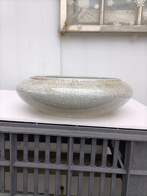 古玩陶瓷哥釉水洗真品鑒賞圖