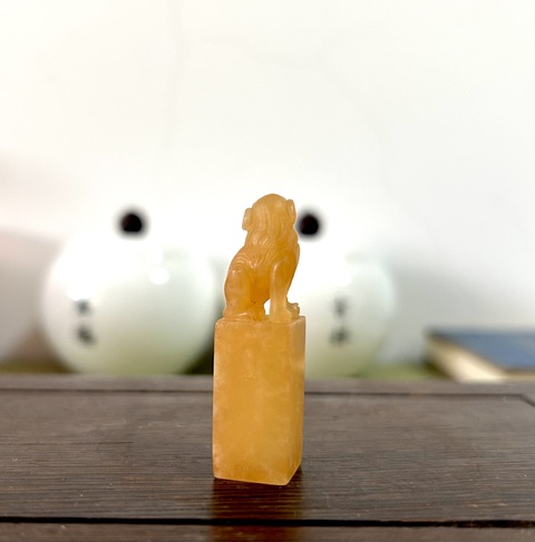 古玩雜項壽山田黃石印章真品鑒賞圖