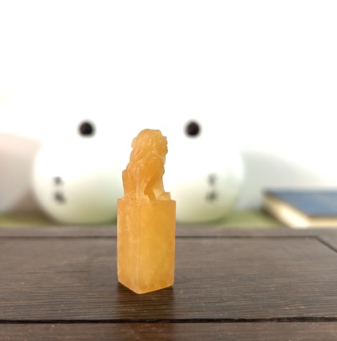 古玩雜項壽山田黃石印章真品鑒賞圖