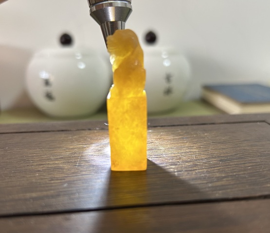 古玩雜項壽山田黃石印章真品鑒賞圖