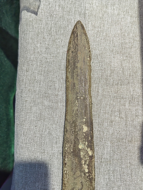 古玩銅器戰國青銅劍真品鑒賞圖