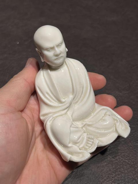 古玩陶瓷福州窯白瓷羅漢造像，可以找德化陶老師確認(rèn)真品鑒賞圖