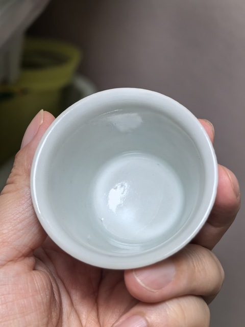 古玩陶瓷青花三多紋杯真品鑒賞圖