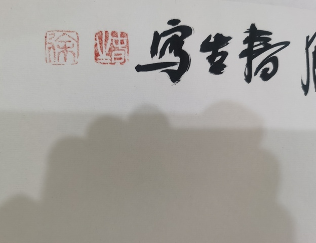 古玩字畫北京國尊書畫院副院長國家一級美術師徐春生富貴平安拍賣，當前價格699元