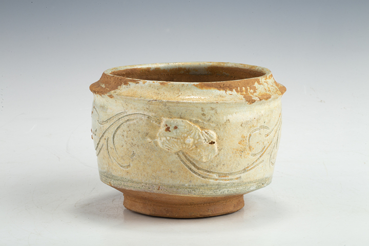 古玩陶瓷明以前·青白釉刻花紋香爐真品鑒賞圖