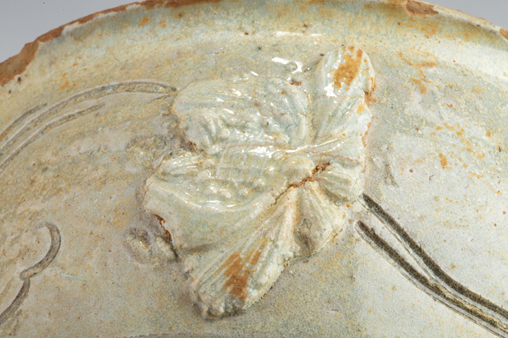 古玩陶瓷明以前·青白釉刻花紋香爐真品鑒賞圖