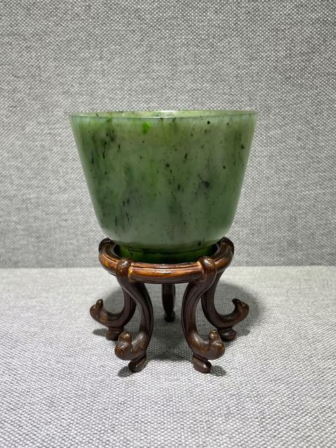 古玩陶瓷青玉杯真品鑒賞圖