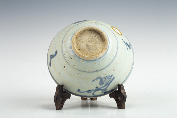 古玩陶瓷明晚·青花螭龍紋碗真品鑒賞圖