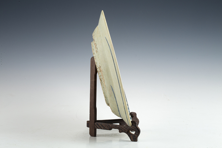 古玩陶瓷明晚·青花鳳凰牡丹紋盤真品鑒賞圖