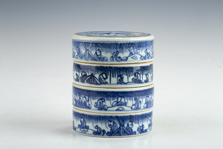 古玩陶瓷清早·青花麒麟送子紋疊盒
拍賣，當前價格0元