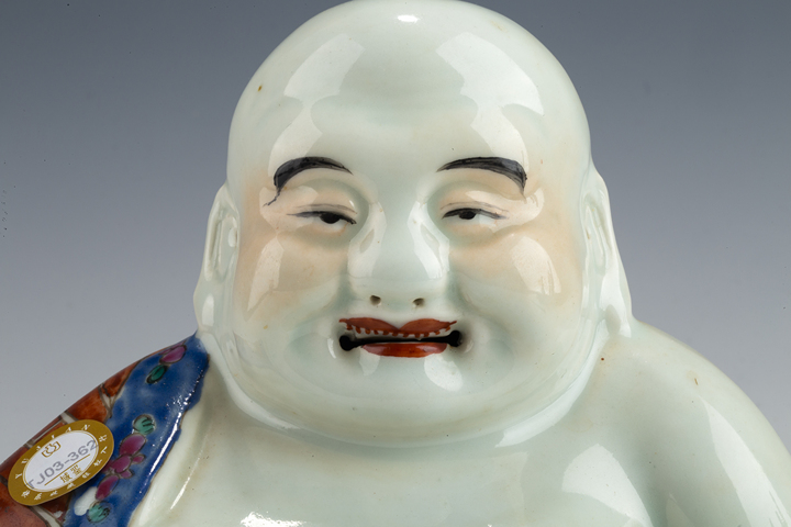古玩陶瓷民國·粉彩彌勒佛造像拍賣，當前價格4200元