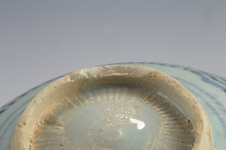 古玩陶瓷明晚·青花篦紋碗真品鑒賞圖