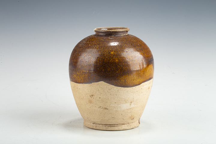 古玩陶瓷明以前·黃釉罐真品鑒賞圖