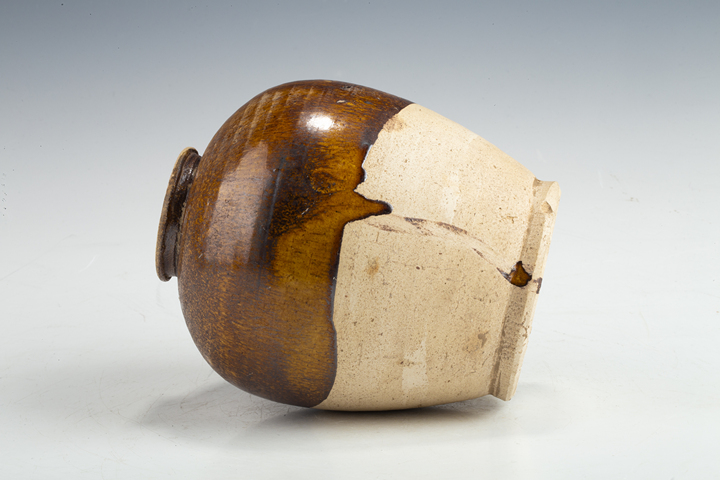 古玩陶瓷明以前·黃釉罐真品鑒賞圖