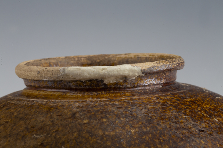 古玩陶瓷明以前·黃釉罐真品鑒賞圖