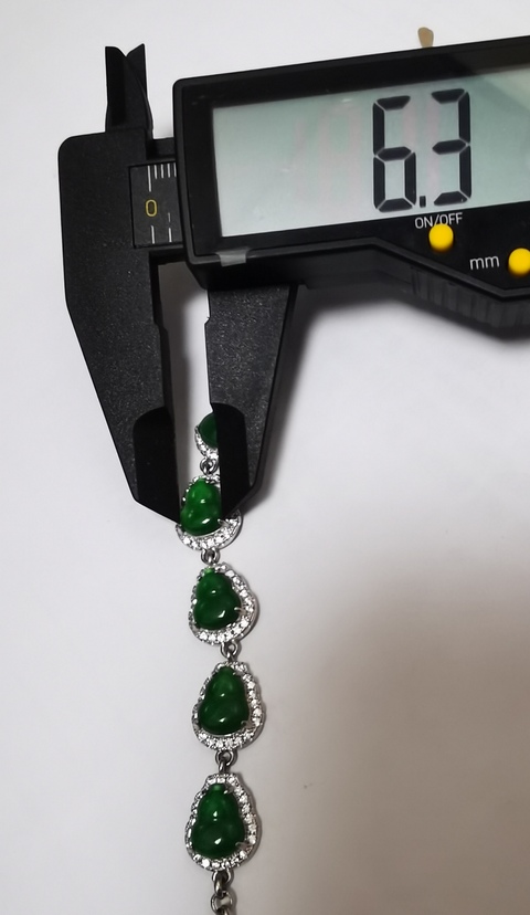 古玩玉器翡翠手鏈真品鑒賞圖