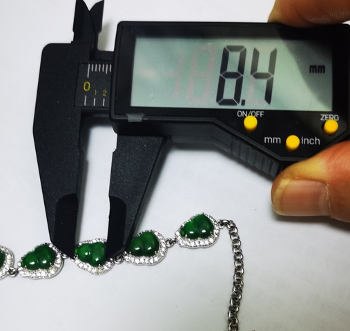 古玩玉器翡翠手鏈真品鑒賞圖