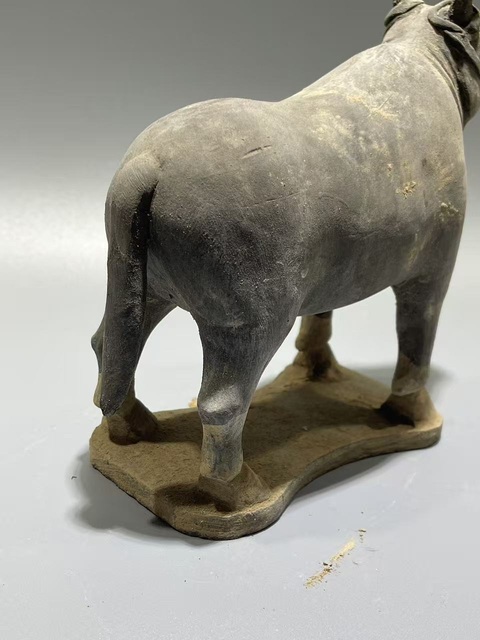 古玩陶瓷元·黑陶牛真品鑒賞圖