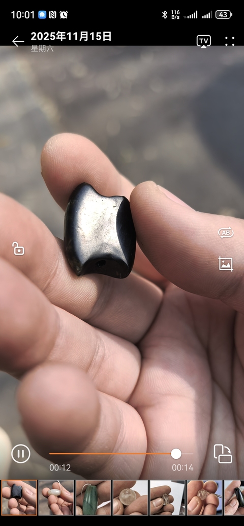 古玩雜項(xiàng)大磨損板珠真品鑒賞圖