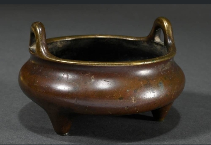 古玩銅器銅爐真品鑒賞圖