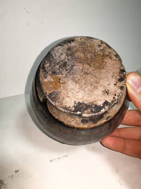 古玩陶瓷窯變黑釉花澆拍賣，當前價格5500元