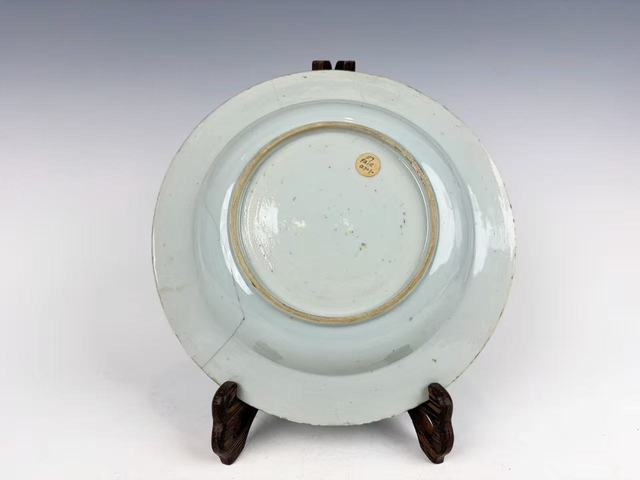 古玩陶瓷清康熙·青花加彩青花花卉盤（兩件）拍賣，當前價格88元