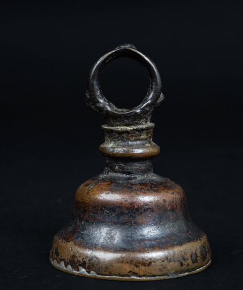 古玩銅器廟法鈴真品鑒賞圖