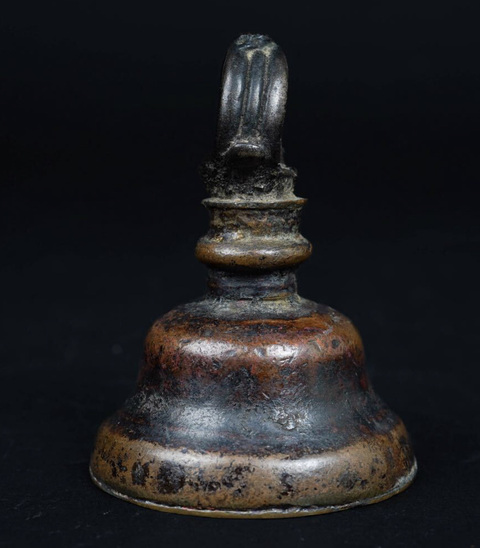 古玩銅器廟法鈴真品鑒賞圖