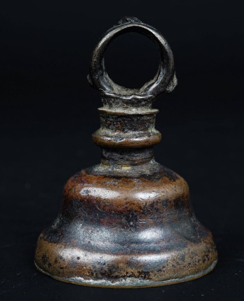 古玩銅器廟法鈴真品鑒賞圖