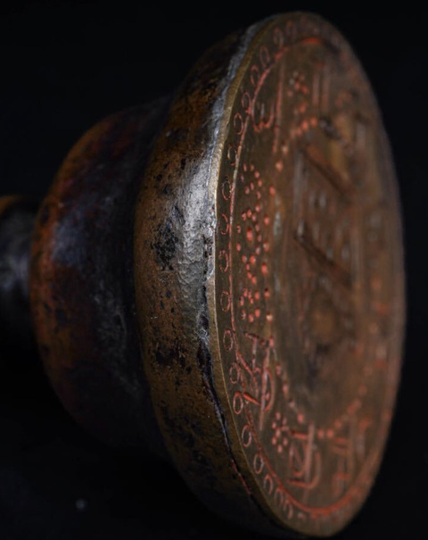 古玩銅器廟法鈴真品鑒賞圖