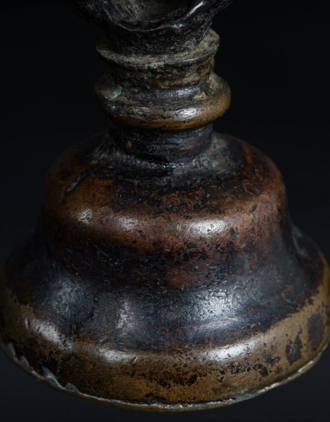 古玩銅器廟法鈴真品鑒賞圖