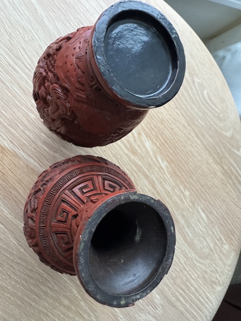 古玩雜項剔紅觀音瓶真品鑒賞圖