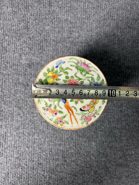 古玩陶瓷廣彩花鳥紋大煙缸真品鑒賞圖