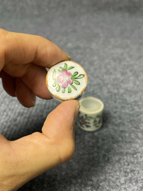 古玩陶瓷廣彩花鳥紋大煙缸拍賣，當前價格200元