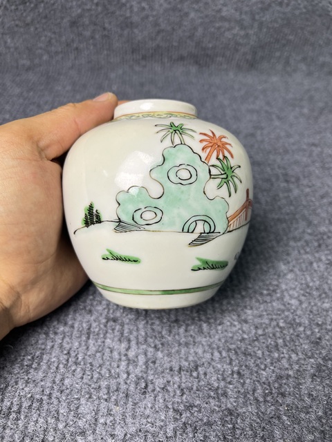 古玩陶瓷五彩西廂記人物故事紋罐拍賣，當前價格1088元