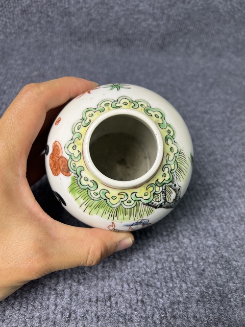 古玩陶瓷五彩西廂記人物故事紋罐拍賣，當前價格1088元