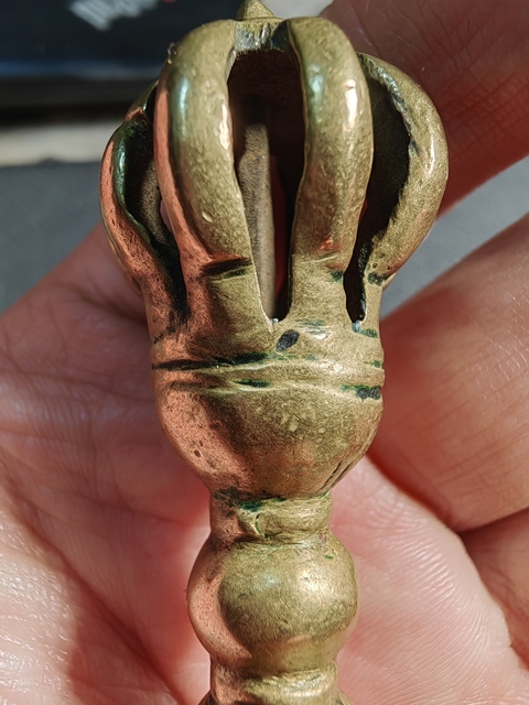 古玩銅器銅金剛杵真品鑒賞圖