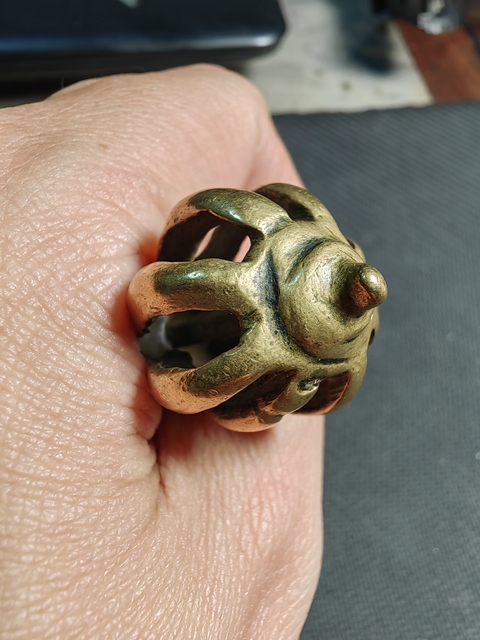 古玩銅器銅金剛杵真品鑒賞圖