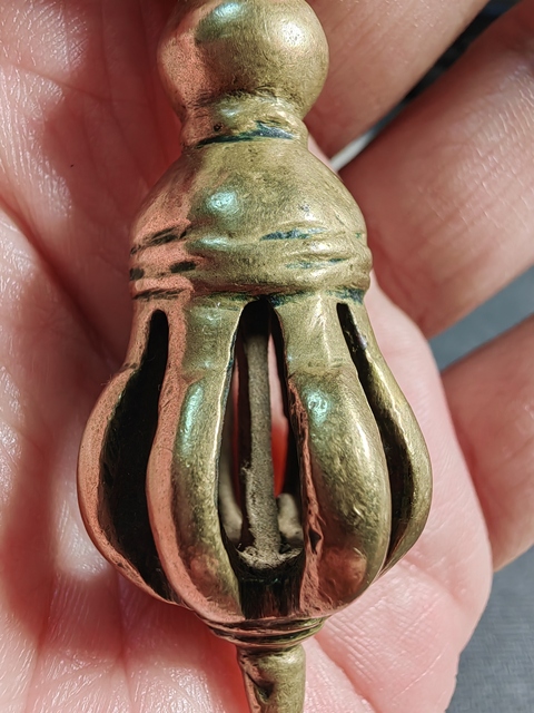 古玩銅器銅金剛杵真品鑒賞圖