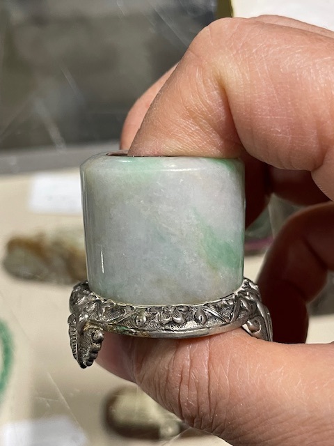 古玩玉器翡翠扳指真品鑒賞圖