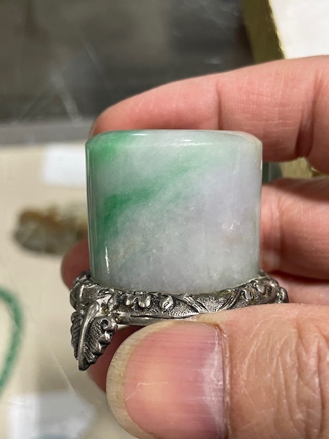 古玩玉器翡翠扳指真品鑒賞圖