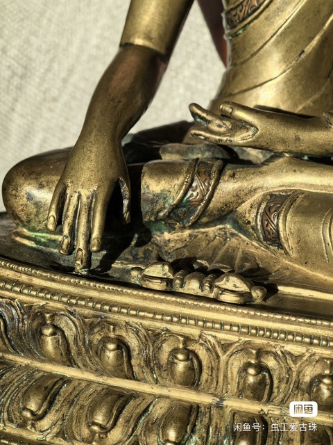 古玩銅器銅釋迦摩尼真品鑒賞圖