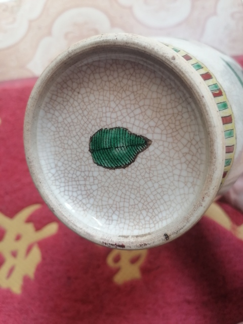 古玩陶瓷五彩人物故事花蘭瓶真品鑒賞圖