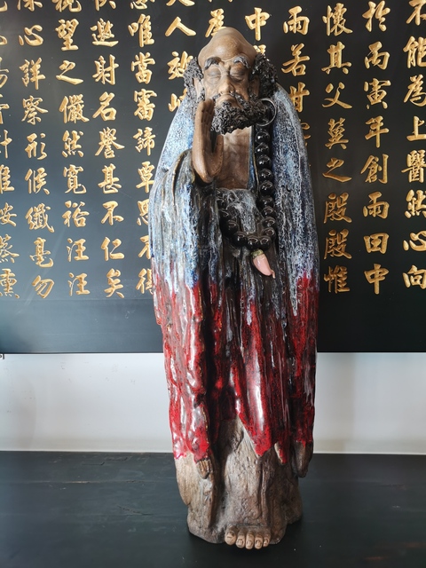 古玩陶瓷達(dá)摩真品鑒賞圖