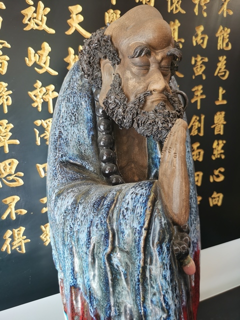 古玩陶瓷達(dá)摩真品鑒賞圖