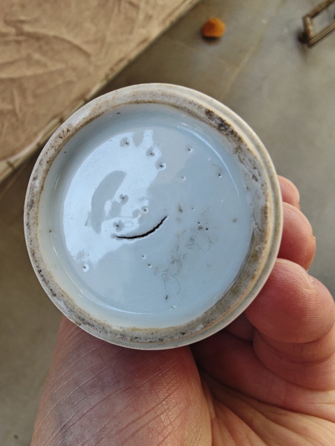 古玩陶瓷博古紋小花觚真品鑒賞圖