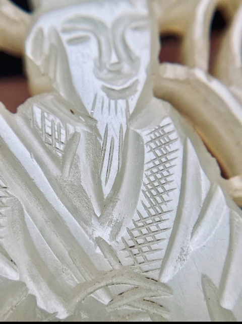 古玩玉器岫巖玉硯屏真品鑒賞圖