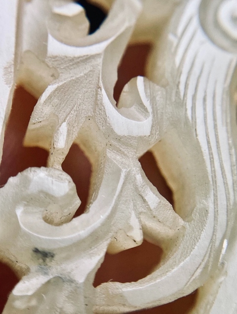 古玩玉器岫巖玉硯屏真品鑒賞圖