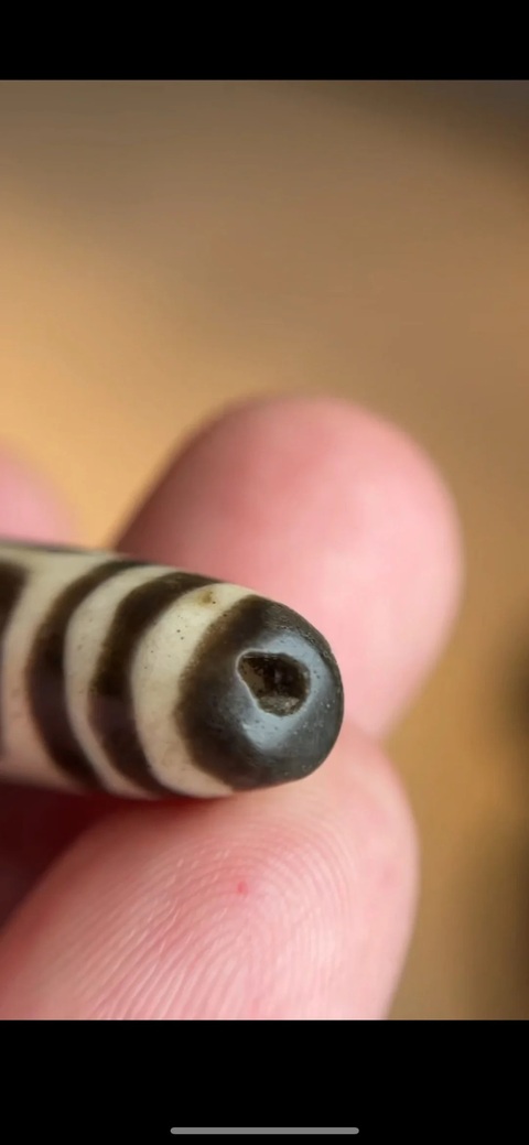 古玩玉器老料天珠真品鑒賞圖