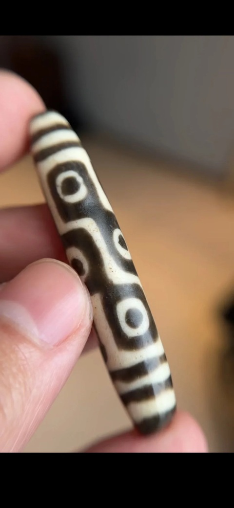 古玩玉器老料天珠真品鑒賞圖